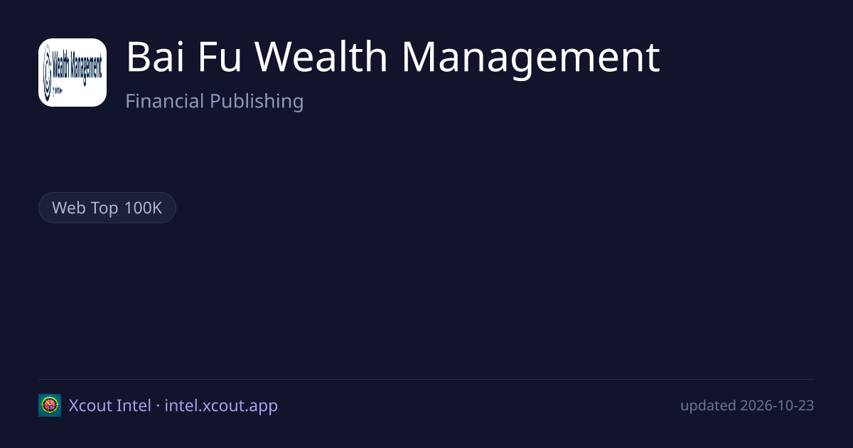 Bai Fu Wealth Management — share card preview