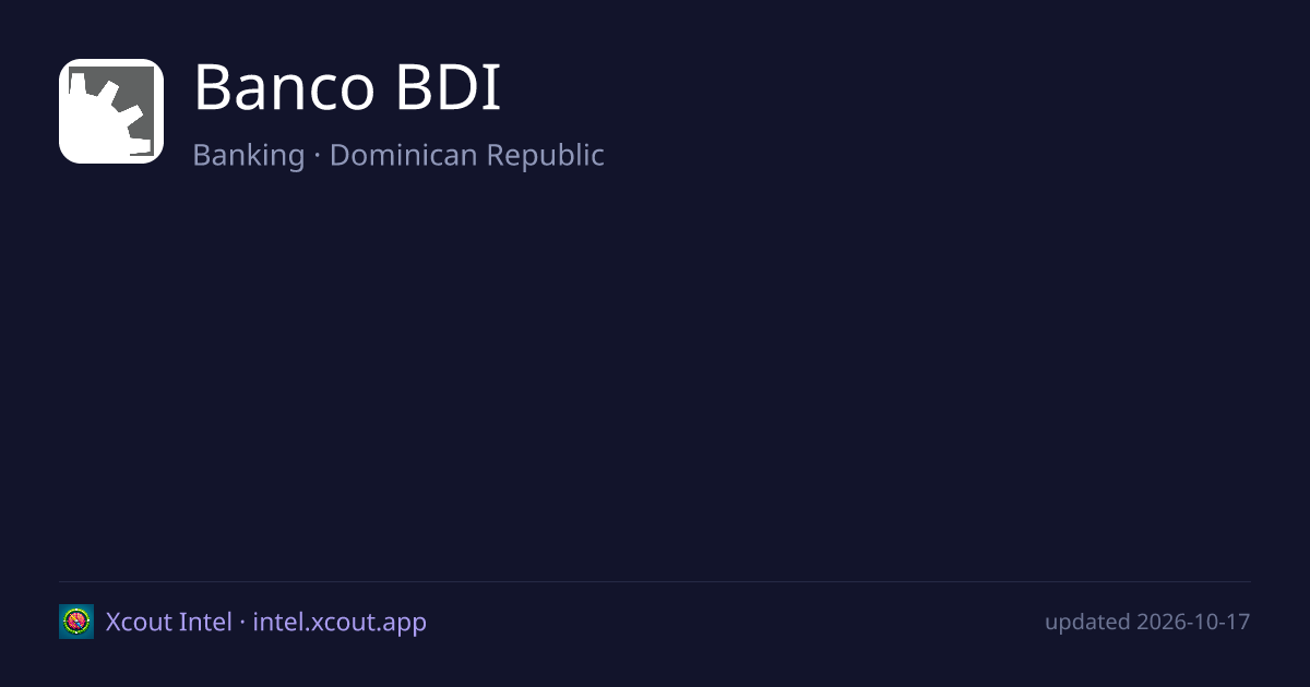 Banco BDI — share card preview