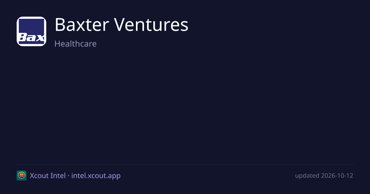 Baxter Ventures — share card preview