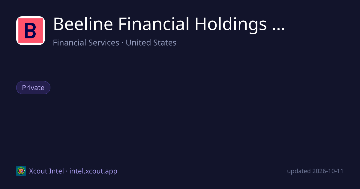 Beeline Financial Holdings Inc. — share card preview