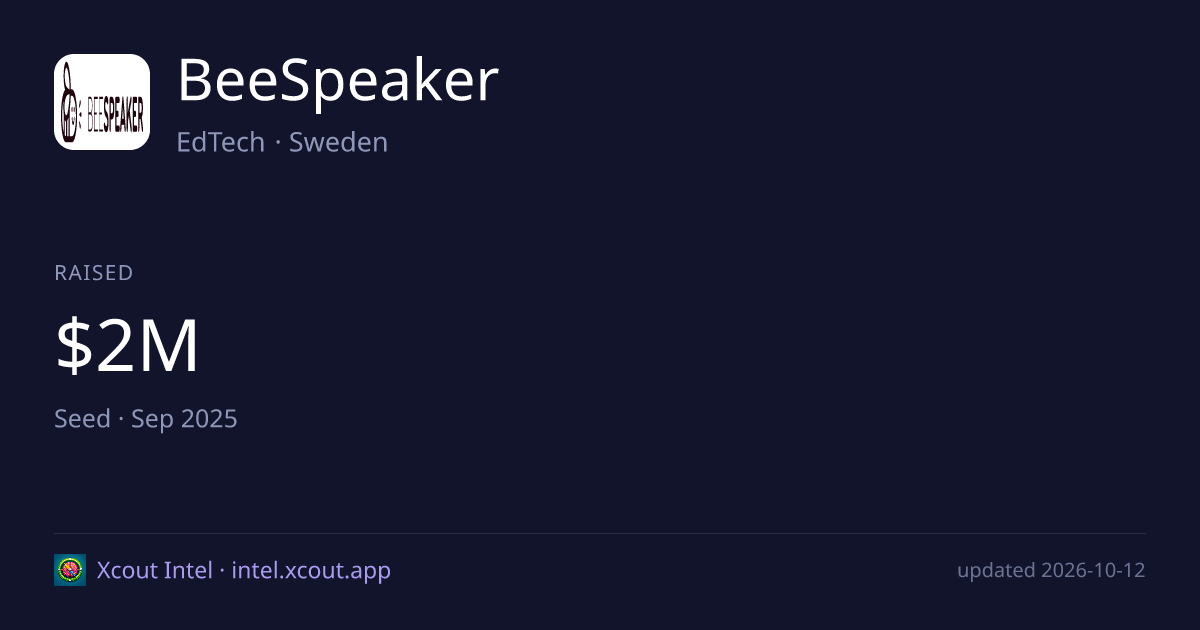 BeeSpeaker — share card preview