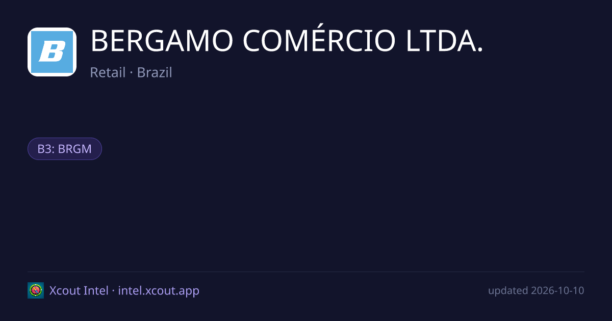 BERGAMO COMÉRCIO LTDA. — share card preview