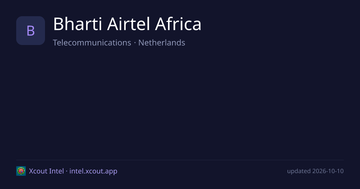 Bharti Airtel Africa — share card preview