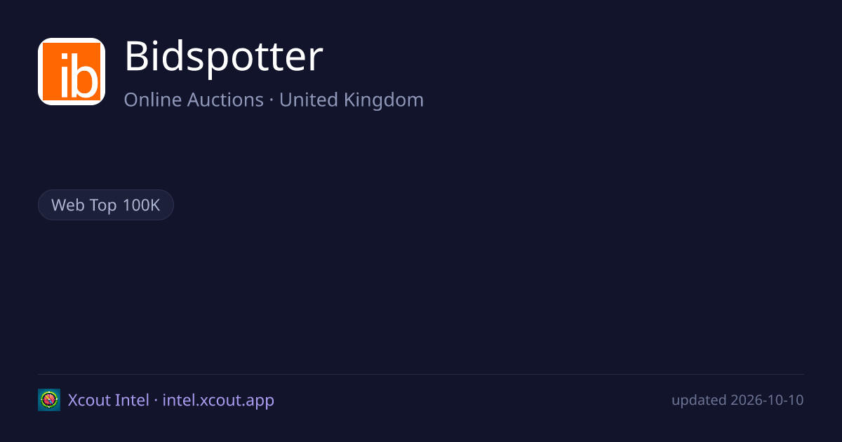 Bidspotter — share card preview