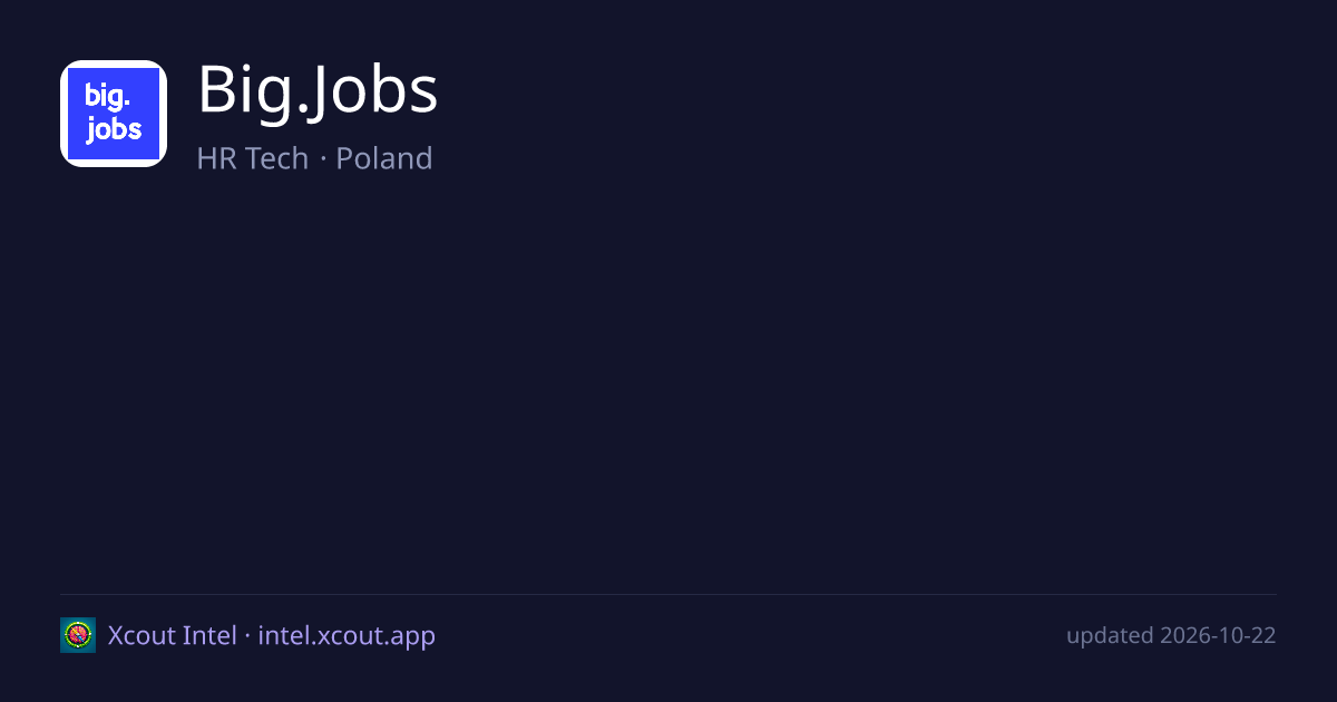 Big.Jobs — share card preview