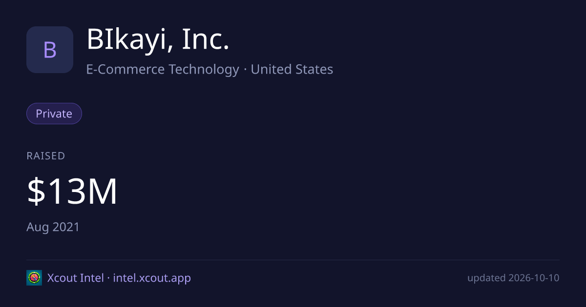 BIkayi, Inc. — share card preview