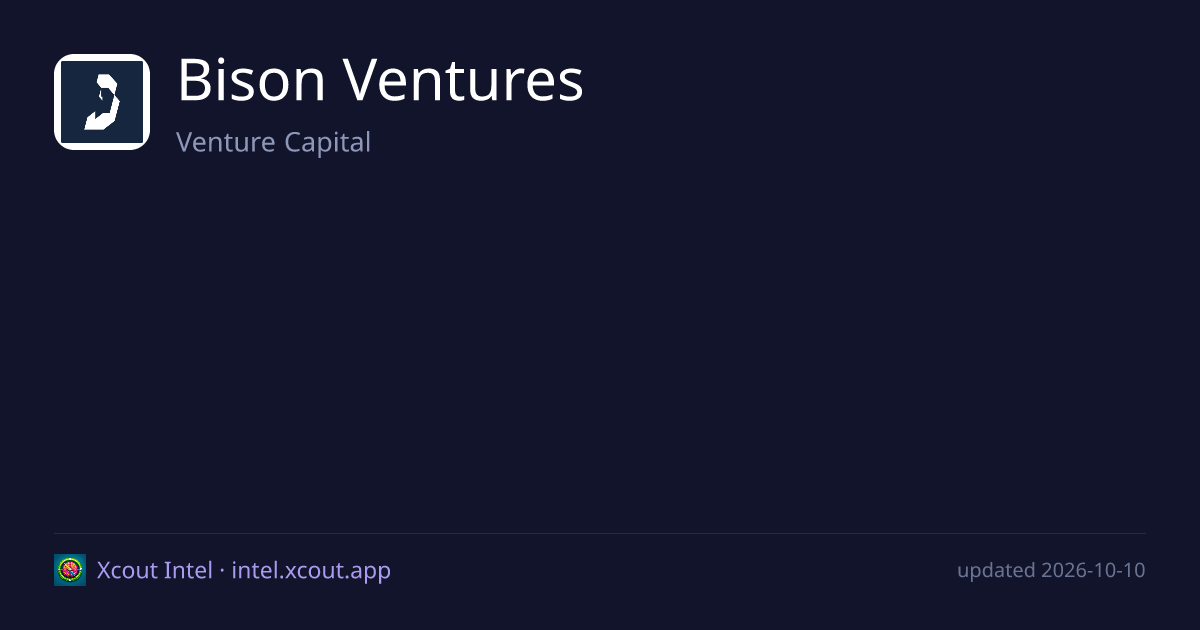 Bison Ventures — share card preview