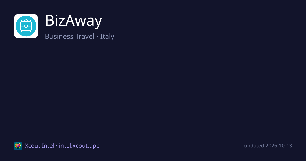 BizAway — share card preview