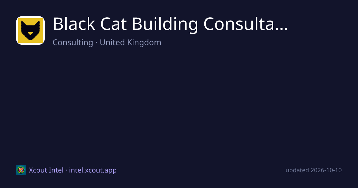 Black Cat Building Consultancy — share card preview
