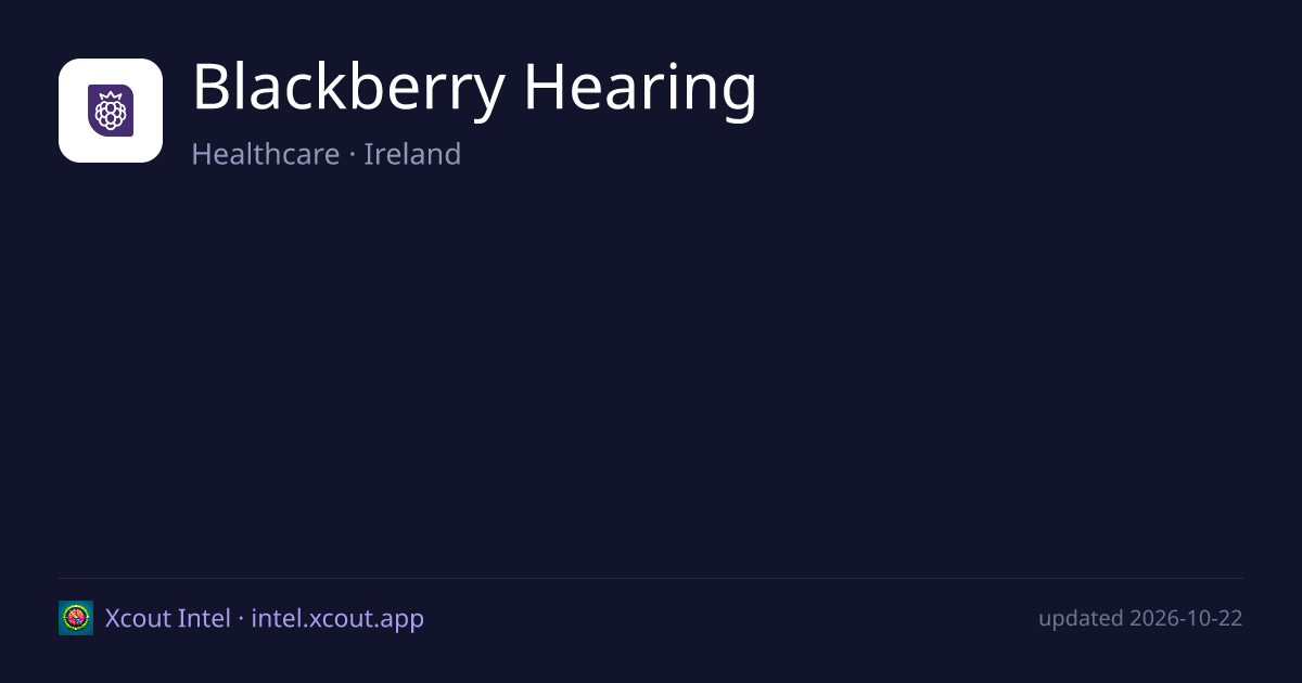 Blackberry Hearing — share card preview