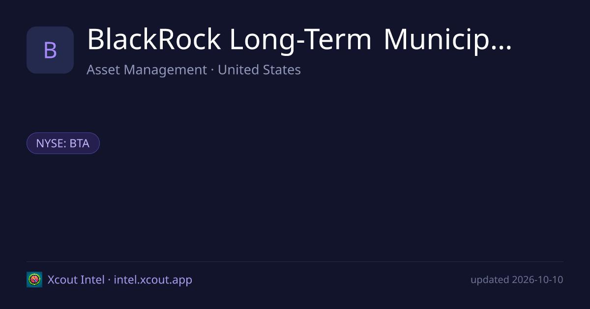 BlackRock Long-Term Municipal Advantage Trust — share card preview