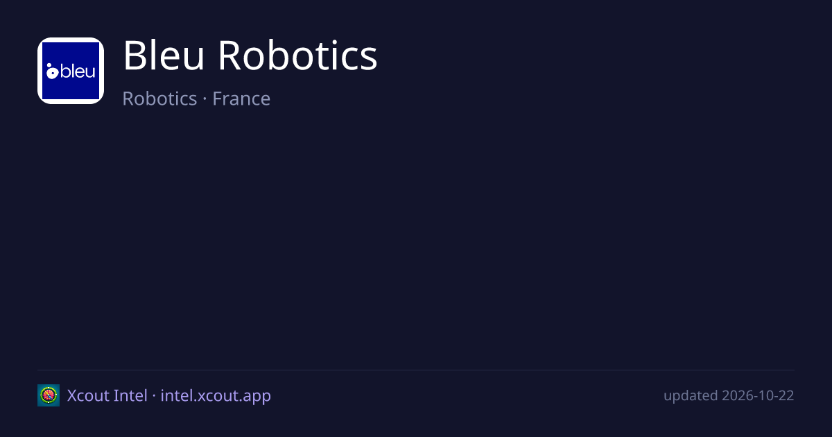 Bleu Robotics — share card preview