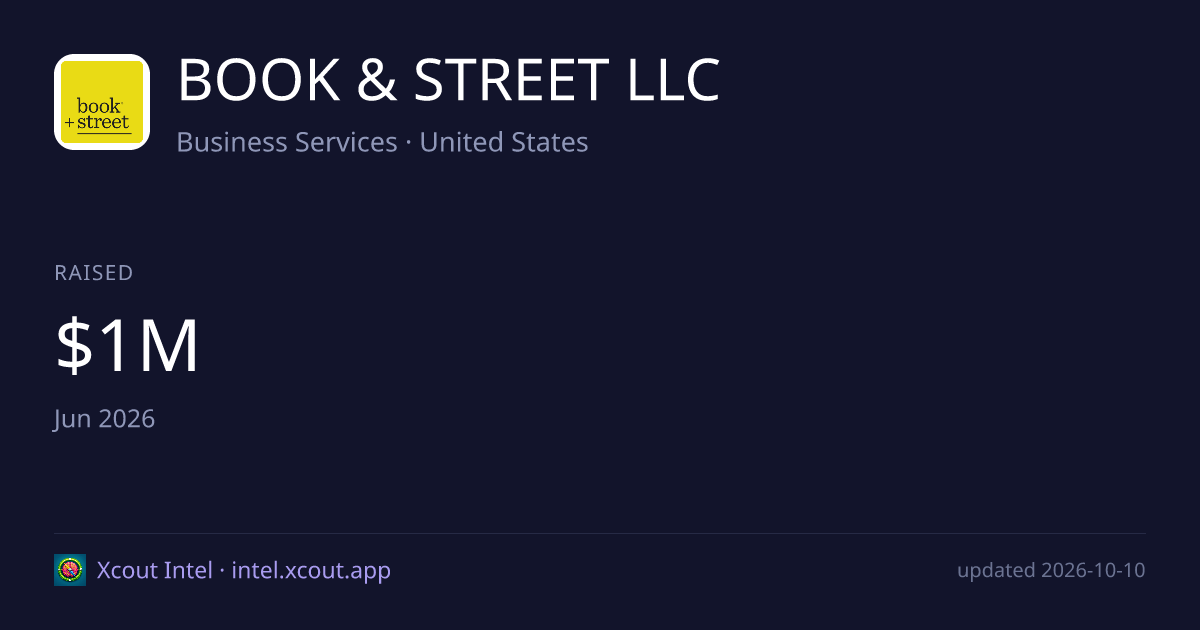 BOOK & STREET LLC — share card preview