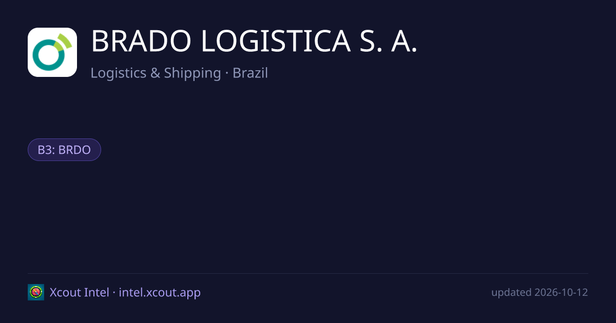 BRADO LOGISTICA S. A. — share card preview