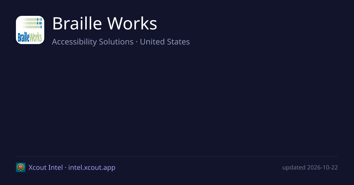 Braille Works — share card preview