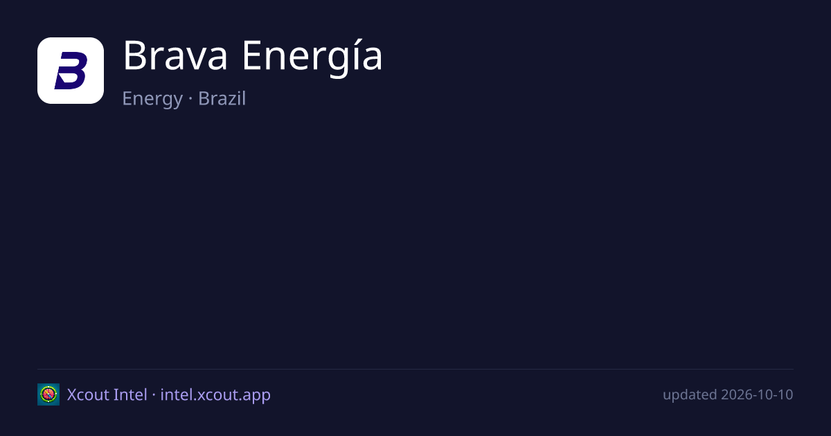 Brava Energía — share card preview