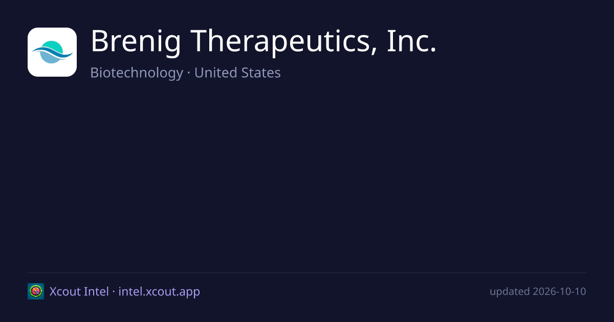 Brenig Therapeutics, Inc. — share card preview