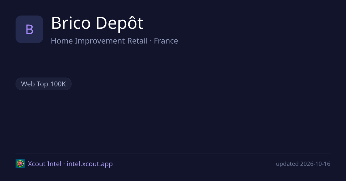 Brico Depôt — share card preview