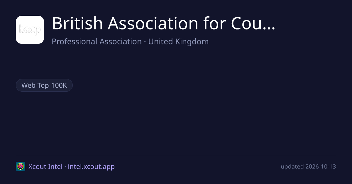 British Association for Counselling and Psychotherapy — share card preview