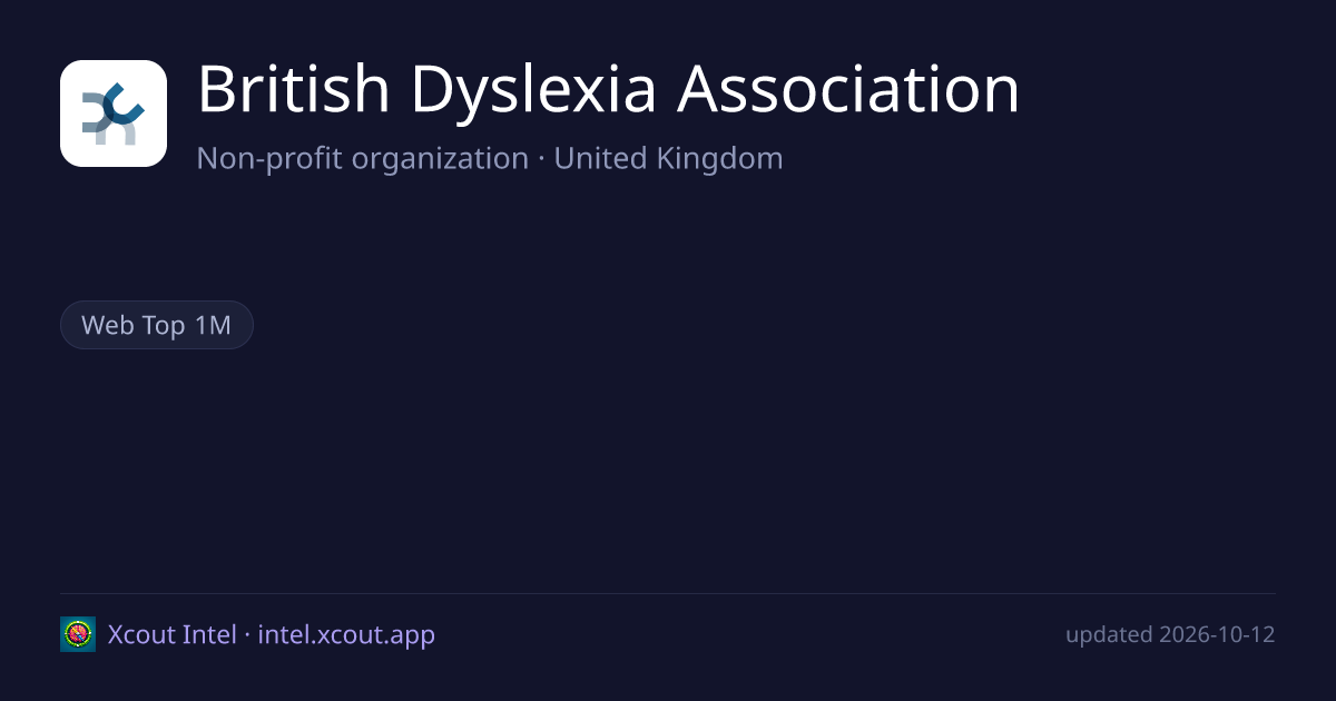 British Dyslexia Association — share card preview