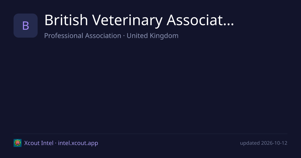 British Veterinary Association — share card preview