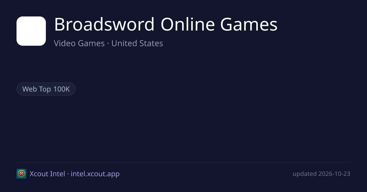 Broadsword Online Games — share card preview