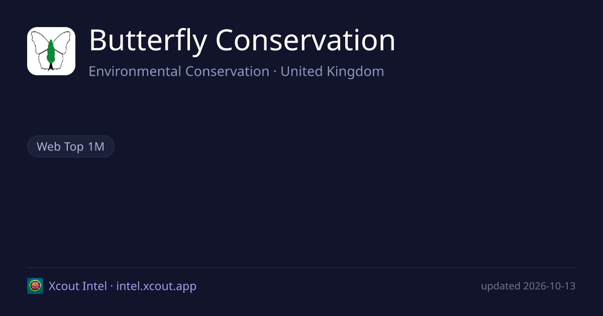 Butterfly Conservation — share card preview