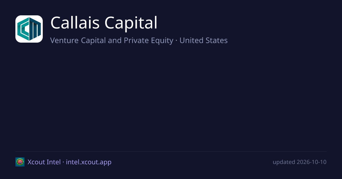 Callais Capital — share card preview