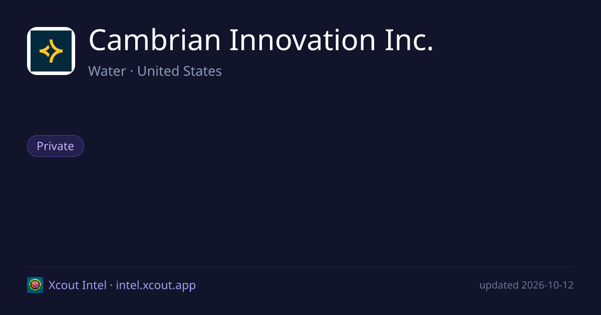 Cambrian Innovation Inc. — share card preview