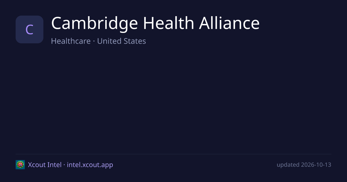 Cambridge Health Alliance — share card preview