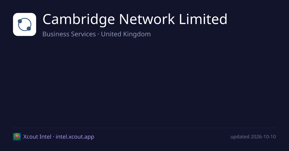 Cambridge Network Limited — share card preview