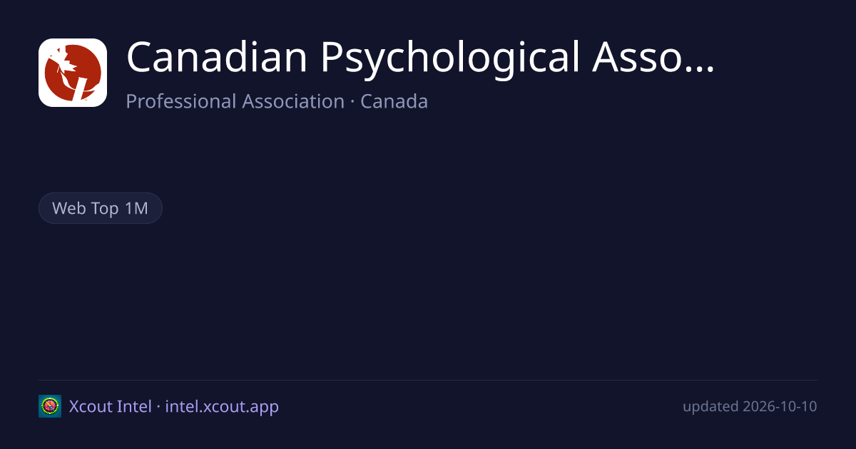 Canadian Psychological Association — share card preview