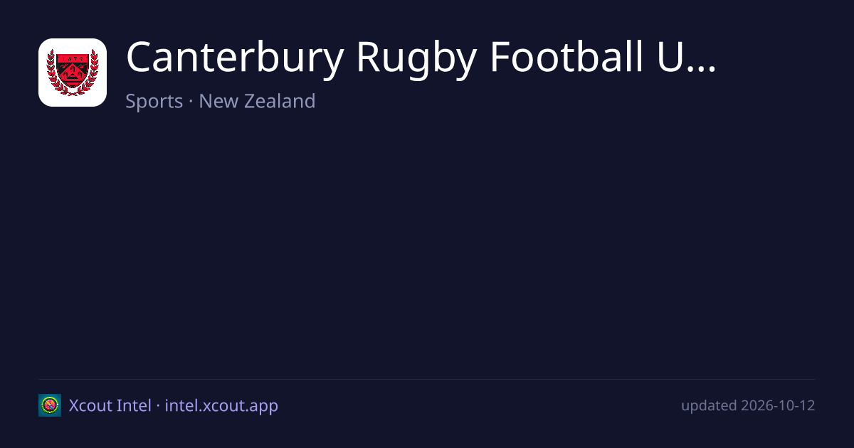 Canterbury Rugby Football Union — share card preview