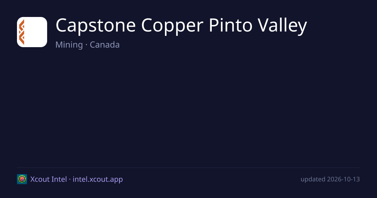 Capstone Copper Pinto Valley — share card preview