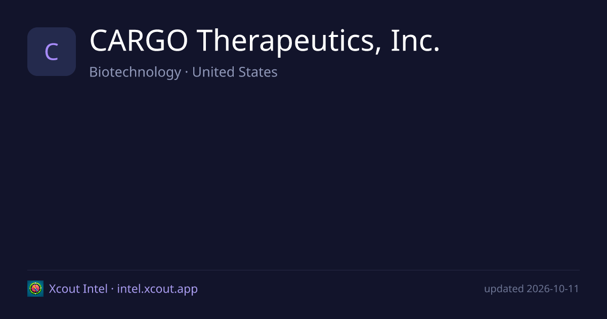 CARGO Therapeutics, Inc. — share card preview