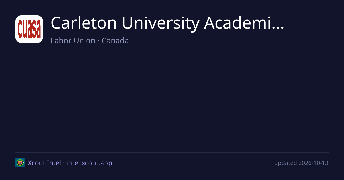 Carleton University Academic Staff Association — share card preview