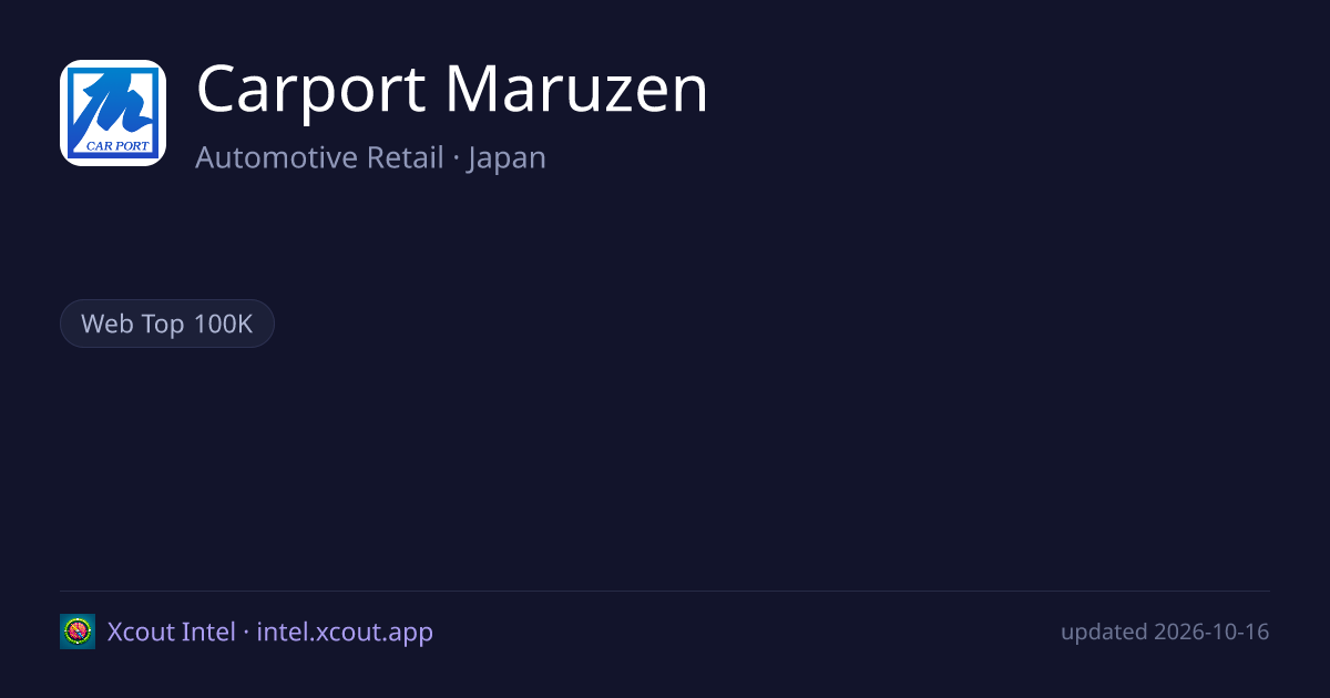 Carport Maruzen — share card preview