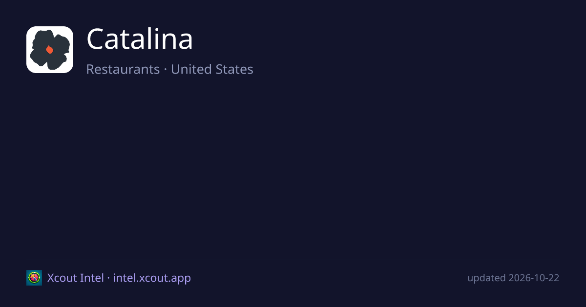 Catalina — share card preview