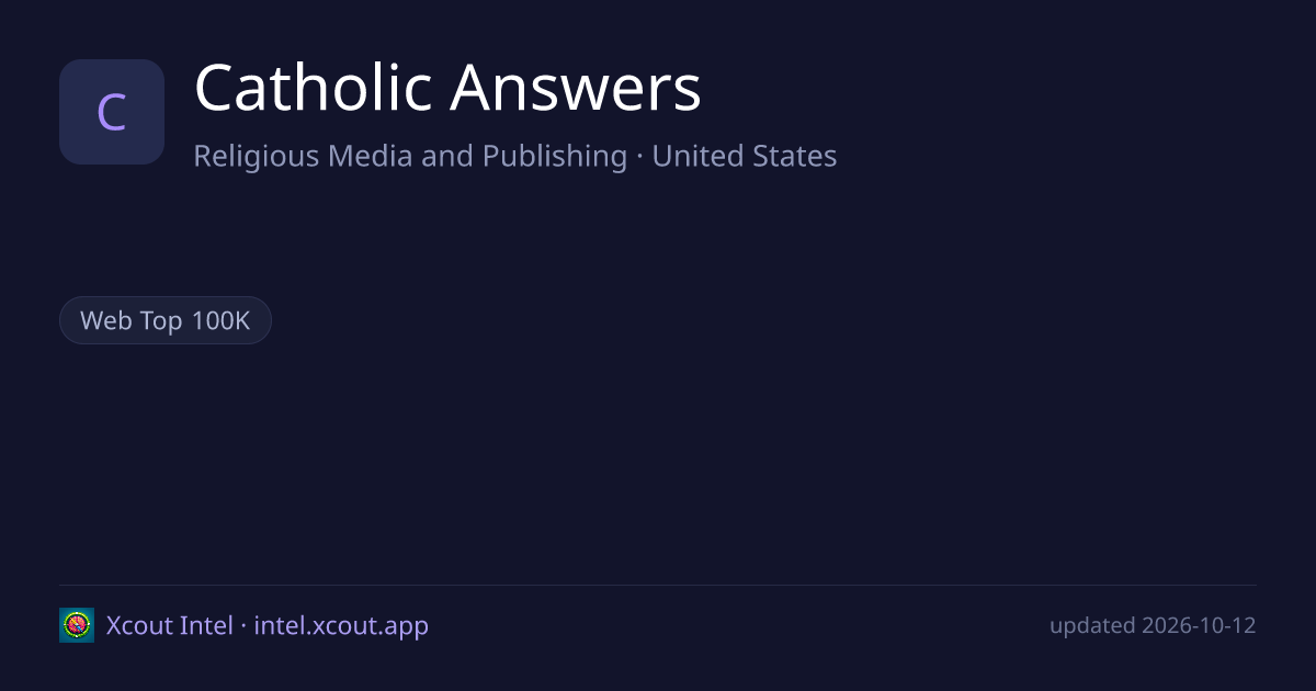 Catholic Answers — share card preview