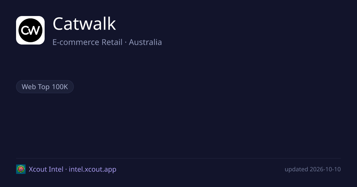 Catwalk — share card preview