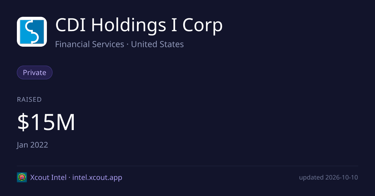 CDI Holdings I Corp — share card preview
