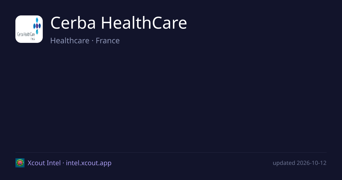 Cerba HealthCare — share card preview