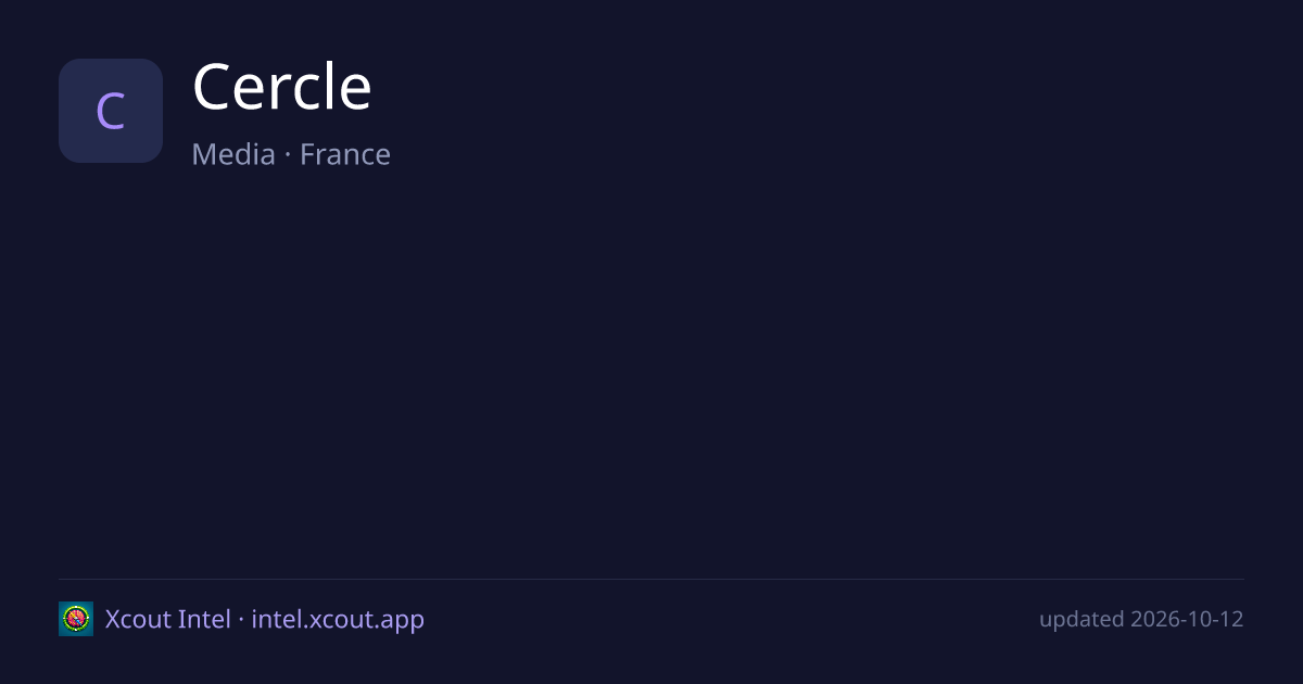 Cercle — share card preview