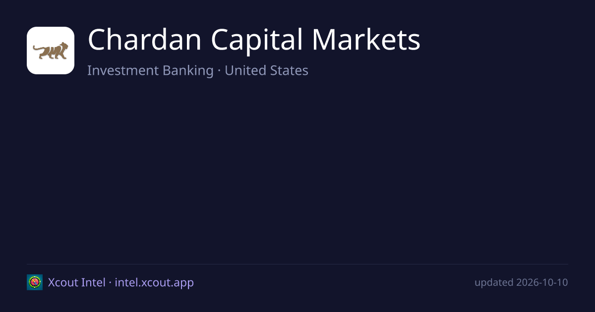 Chardan Capital Markets — share card preview
