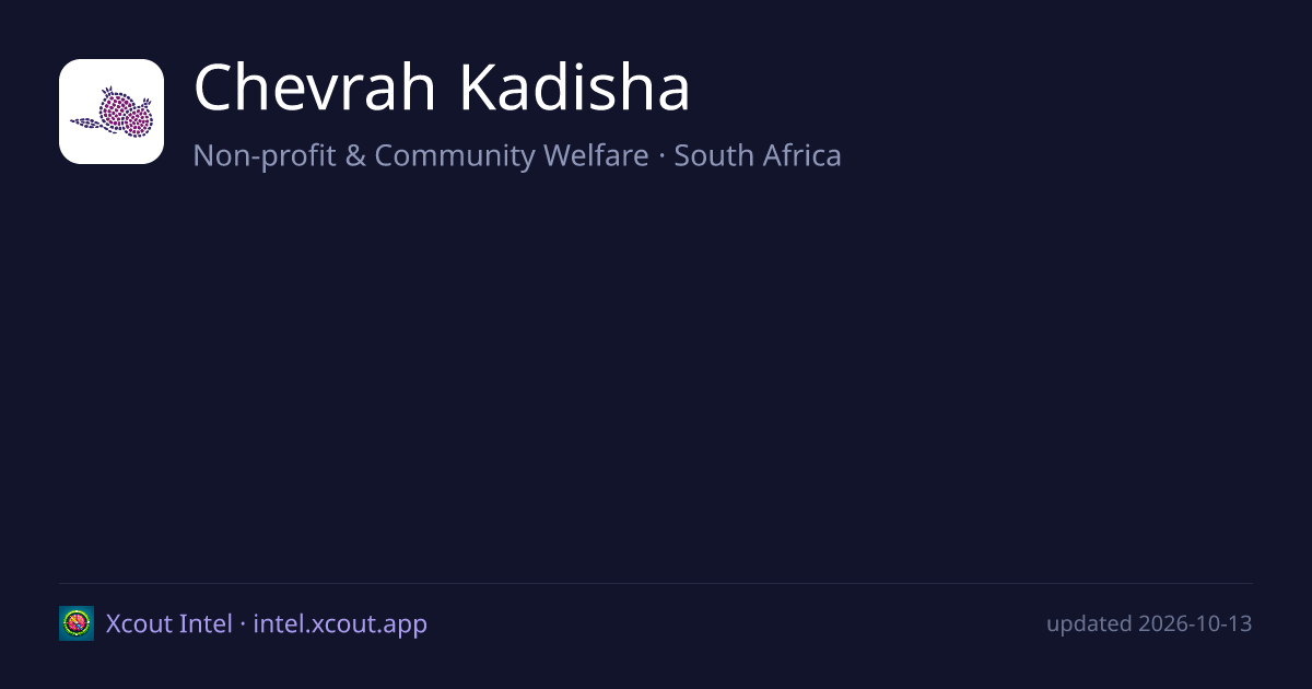 Chevrah Kadisha — share card preview