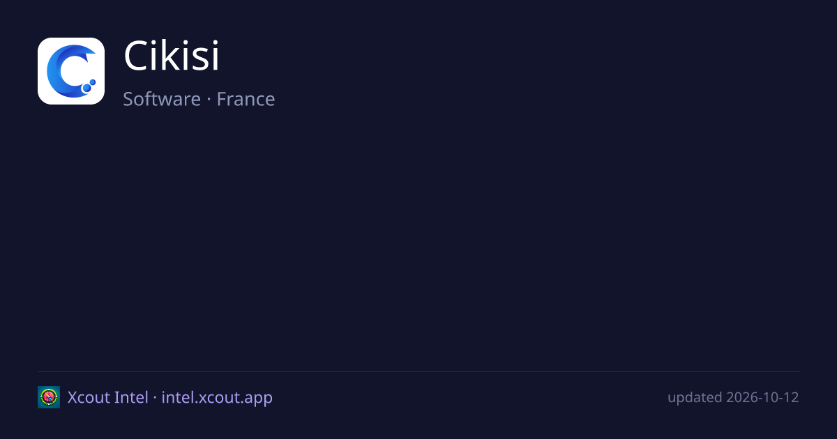 Cikisi — share card preview