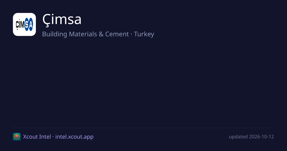 Çimsa — share card preview