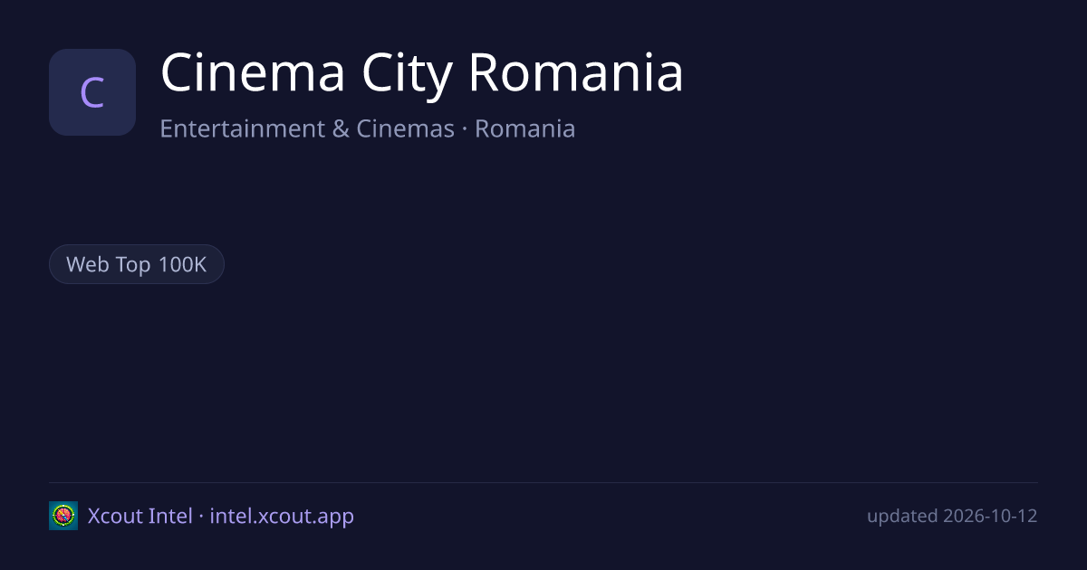 Cinema City Romania — share card preview