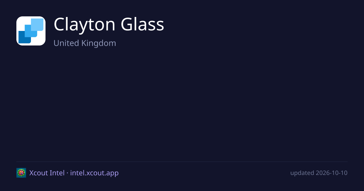 Clayton Glass — share card preview