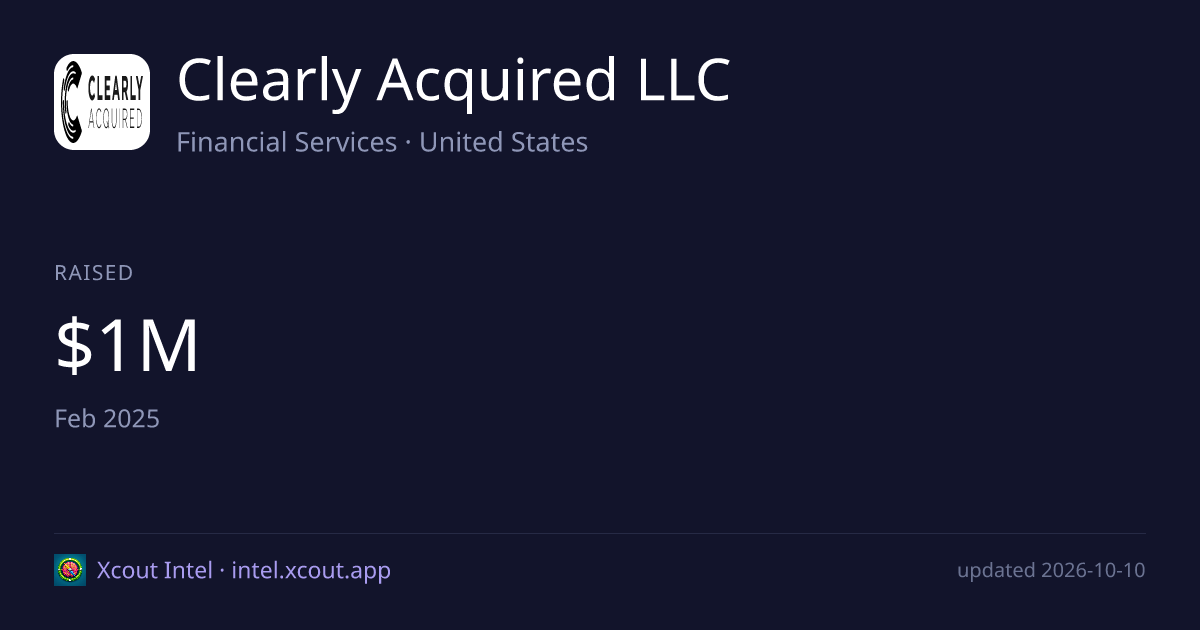 Clearly Acquired LLC — share card preview